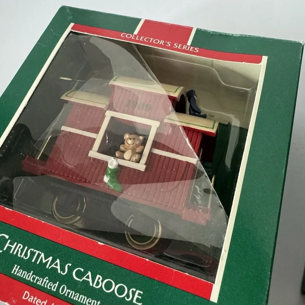 Vintage Hallmark Train Ornament Lot Santa Locomotive Caboose Lionel Cars